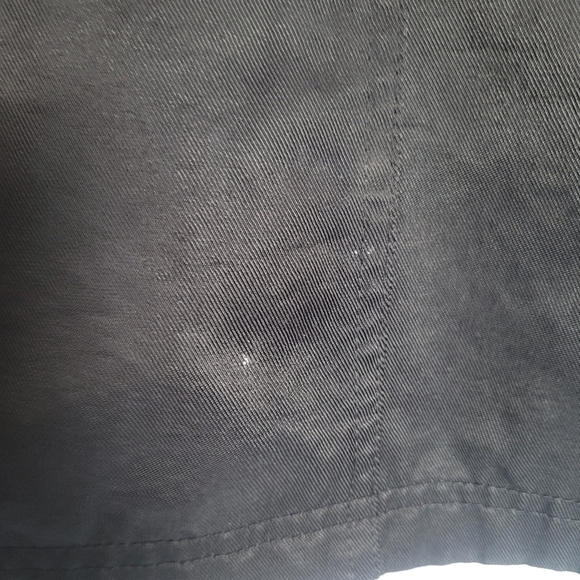 Harley Davidson Motorcycle Black/Orange Waxed Denim Zip Jacket Plus Size 1W - Picture 9 of 14